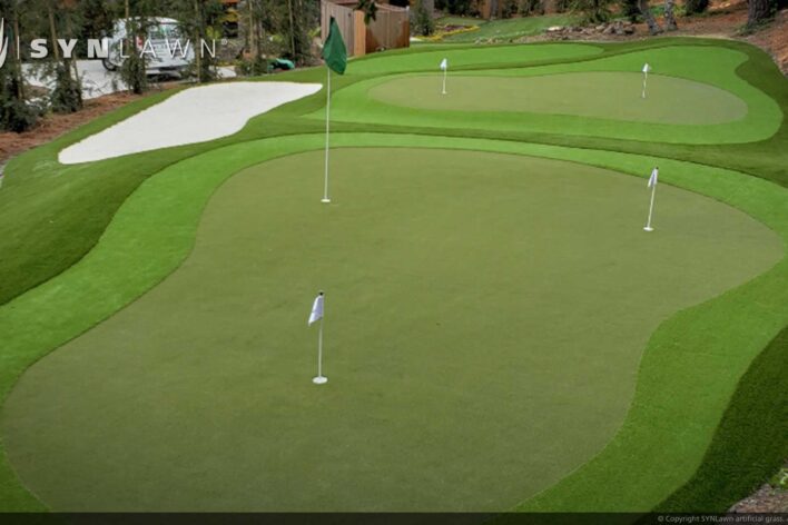SYNLawn Reno golf artificial grass for putting greens with slopes