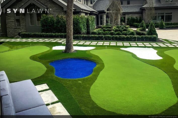 SYNLawn Reno residential frontyard golf putting greens
